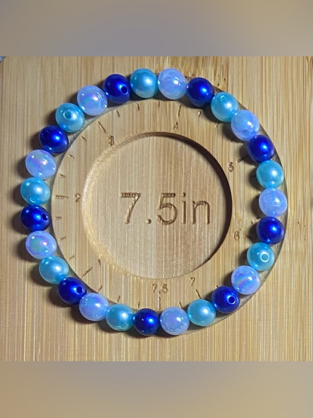 🌎 Earth Day “Blue Horizon” Beaded Bracelets — Made to Order 🌎